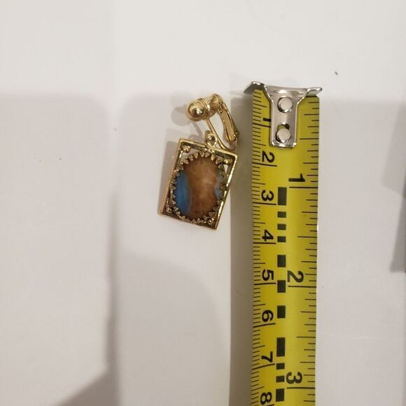 Vintage Boho Costume Jewelry Clip On Earrings - Picture 6 of 7